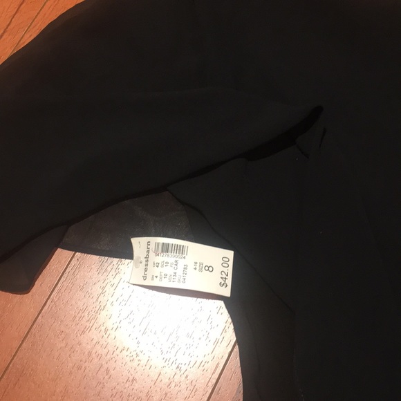 Black dress with sheer cape like NEW - Picture 7 of 7